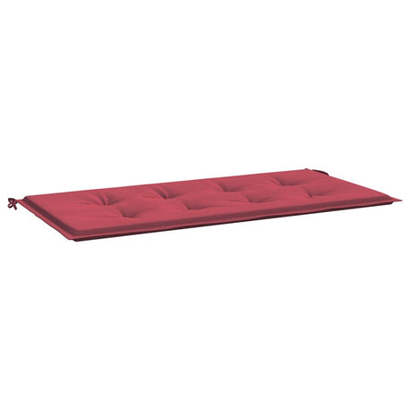 Vidaxl Gartenbank Kissen 120x50x4 cm Oxford Stoff Wein rot