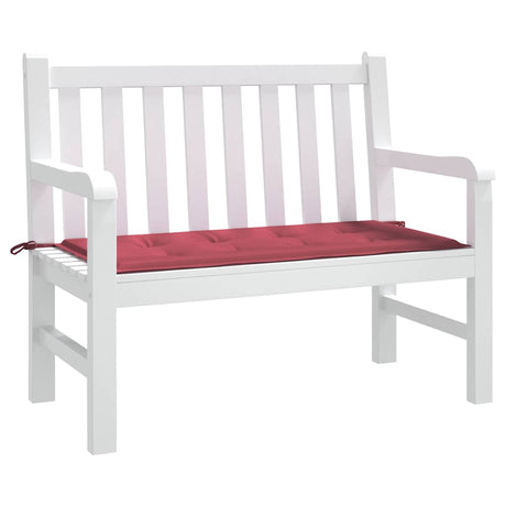 Vidaxl Gartenbank Kissen 120x50x4 cm Oxford Stoff Wein rot