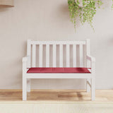 Vidaxl Gartenbank Kissen 120x50x4 cm Oxford Stoff Wein rot