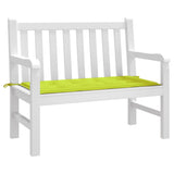 Vidaxl Gartenbank Kissen 120x50x4 cm Oxford Stoff hellgrün