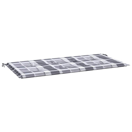Vidaxl Gartenbank Kissen 120x50x4 cm Oxford Stoff Diamond Muster grau