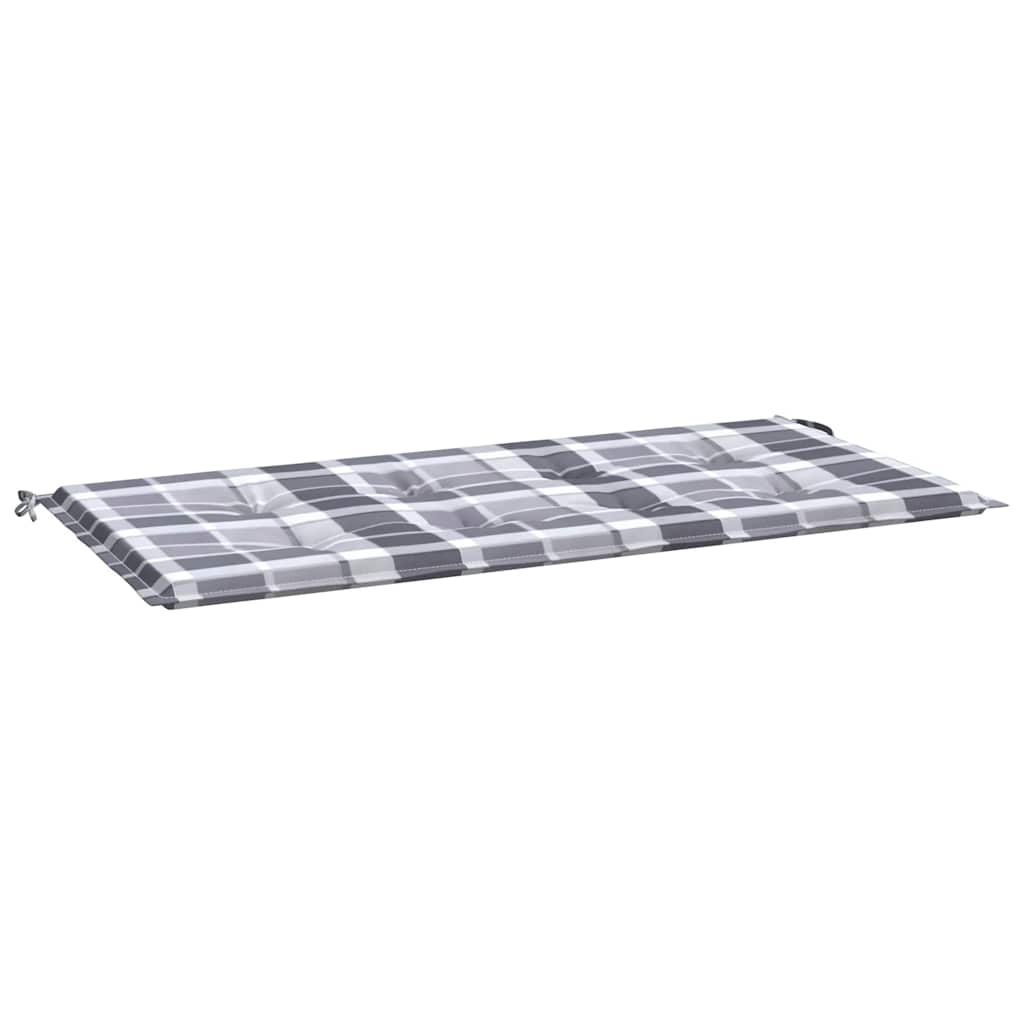 Vidaxl Gartenbank Kissen 120x50x4 cm Oxford Stoff Diamond Muster grau