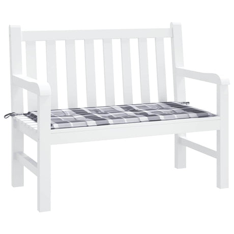 Vidaxl Gartenbank Kissen 120x50x4 cm Oxford Stoff Diamond Muster grau