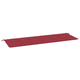 Vidaxl Garden Bench Kissen 150x50x4 cm Oxford Stoff Wein rot