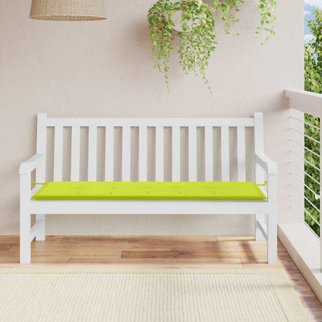 Vidaxl Gartenbank Kissen 150x50x3 cm Oxford Stoff hellgrün