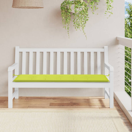 Vidaxl Gartenbank Kissen 150x50x3 cm Oxford Stoff hellgrün