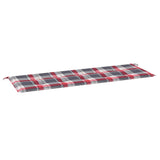 Vidaxl Garden Bench polštář 150x50x3 cm Oxford Fabric Diamond vzorec červená