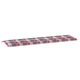 Vidaxl Gartenbank Kissen 180x50x3 cm Oxford Stoff Diamond Muster rot