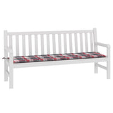 Vidaxl Gartenbank Kissen 180x50x3 cm Oxford Stoff Diamond Muster rot