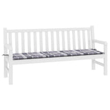 Vidaxl Garden Bench Kissen 180x50x4 cm Oxford Stoff Diamond Muster grau