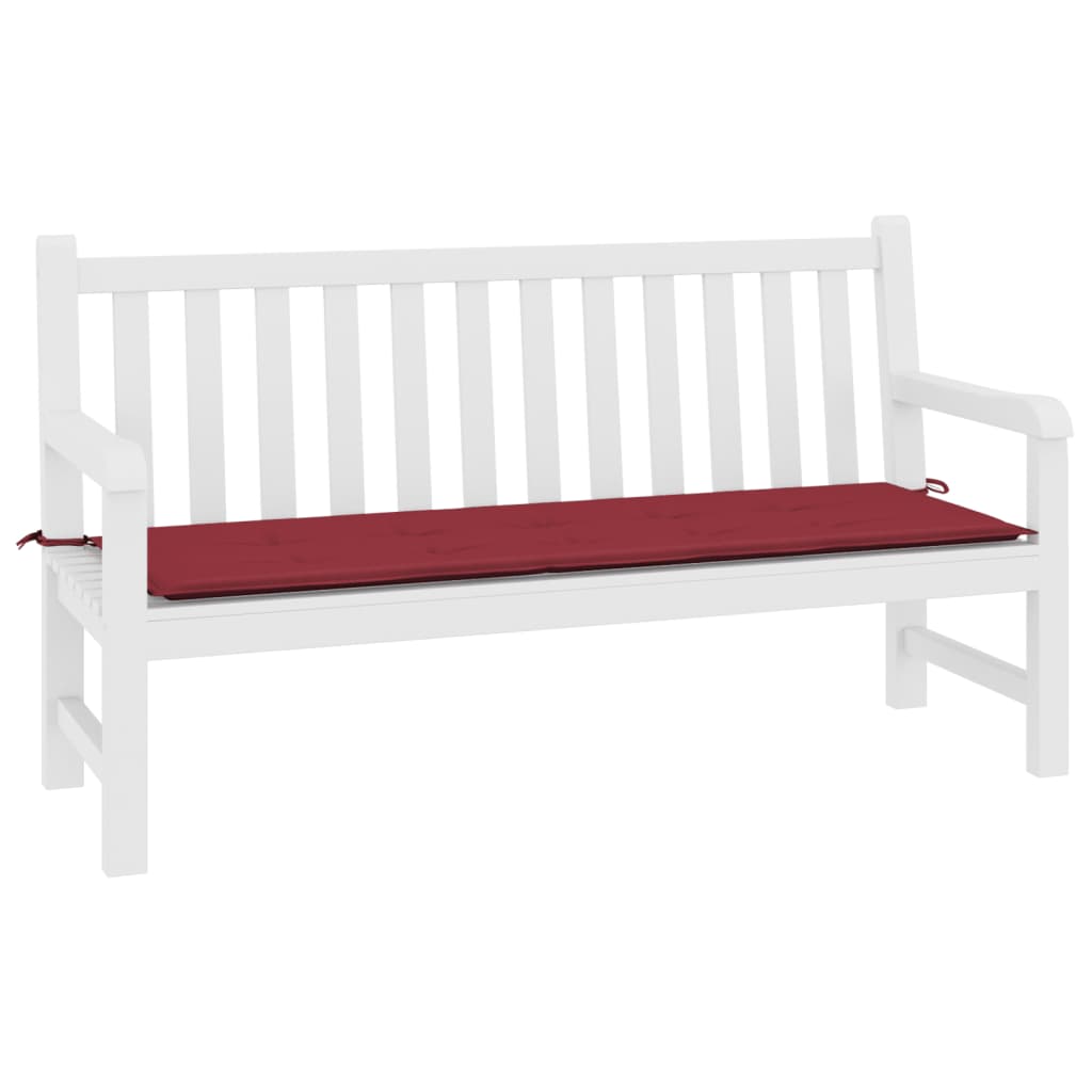 Vidaxl Garden Bench Podusza 200x50x3 Cm Oxford Fabric Wine Red