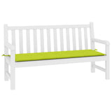 Vidaxl Garden Bench Kissen 200x50x4 cm Oxford Stoff klar grün
