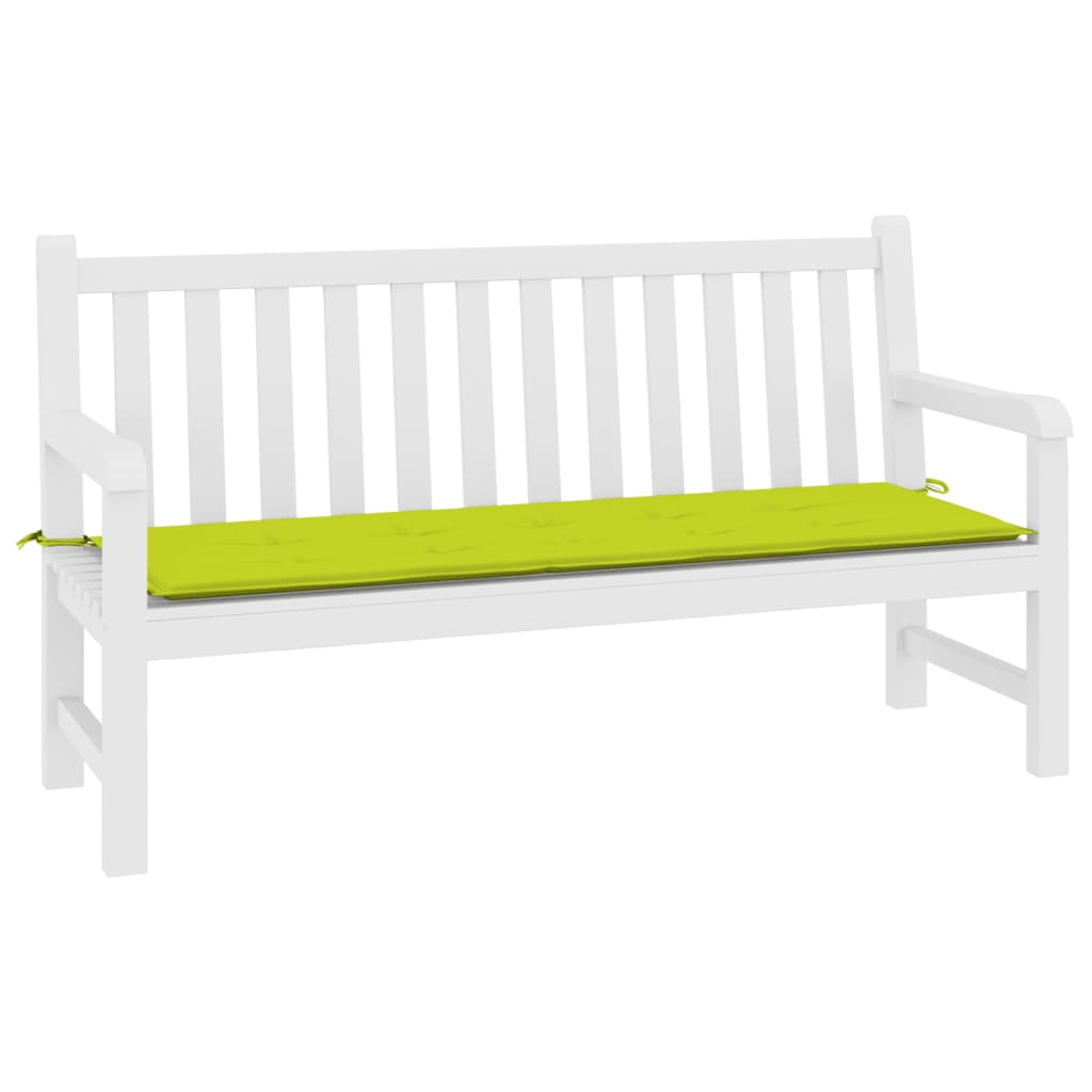 Vidaxl Garden Bench polštář 200x50x3 cm Oxfordská látka čistá zelená