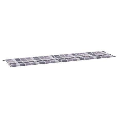 Vidaxl Gartenbank Kissen 200x50x4 cm Oxford Stoff Diamond Muster grau