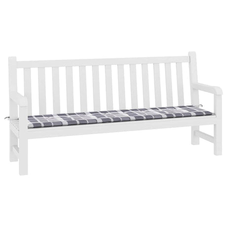 Vidaxl Gartenbank Kissen 200x50x4 cm Oxford Stoff Diamond Muster grau