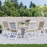 Vidaxl Gartenstuhlkissen 6 St. High Rücken 120x50x3 cm Stofftaupe
