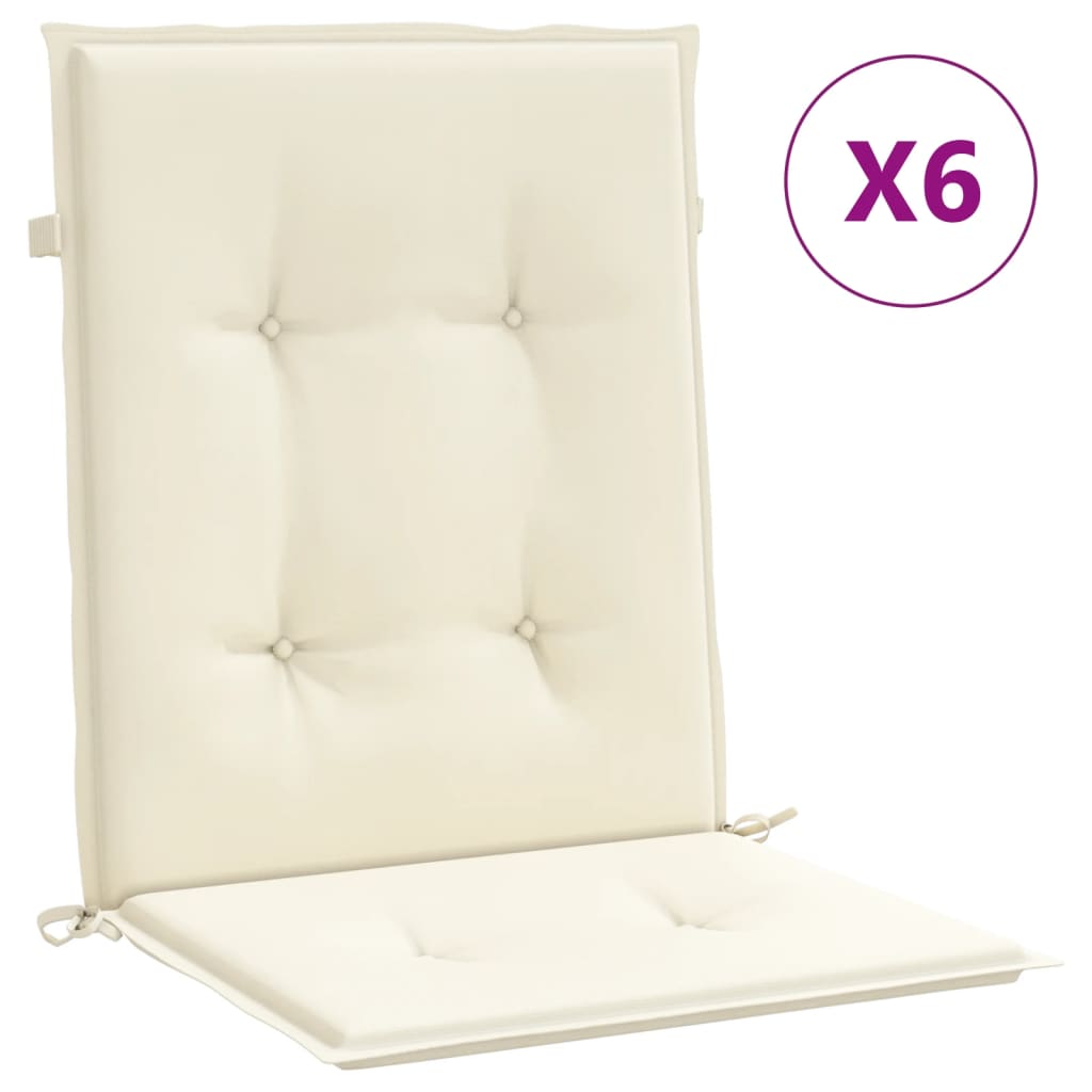 Vidaxl Gaart CHAIR KUSHIOUNEN 6 PC 100X50X3 CM OXFORD STORE VUM KRECLORE