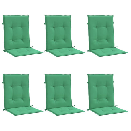 Vidaxl Gartenstuhl Kissen 6 Stcs 100x50x3 cm Oxford Stoff Grün Grün