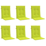 Vidaxl Garden Stol Puder 6 PCS 100x50x3 cm Oxford Fabric Clear Green