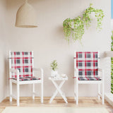 Vidaxl Gartenstuhl Kissen 2 ST 100x50x3 cm Oxford Stoff Diamond Muster rot
