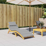 Vidaxl Lounger Kissen 186x58x4 cm Oxford Stoff grau