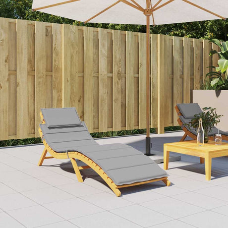 Vidaxl Lounger Kissen 186x58x4 cm Oxford Stoff grau