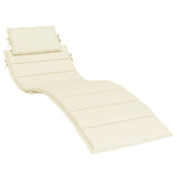 Vidaxl Lounger Kissen 186x58x4 cm Oxford Stoffcreme -Colored
