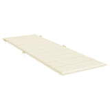 Vidaxl Lounger Cushion 186x58x3 CM Oxford Fabric Crème -färgad