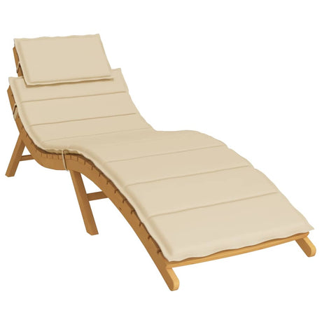 Vidaxl Lounger Kissen 186x58x4 cm Oxford Stoff Beige