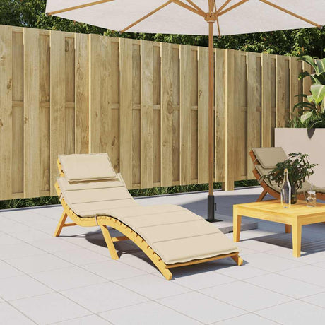 Vidaxl Lounger Kissen 186x58x4 cm Oxford Stoff Beige