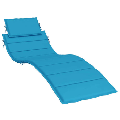 Vidaxl Lounger Kissen 186x58x4 cm Oxford Stoff blau
