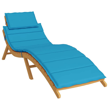 Vidaxl Lounger Kissen 186x58x4 cm Oxford Stoff blau