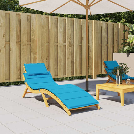 Vidaxl Lounger Kissen 186x58x4 cm Oxford Stoff blau