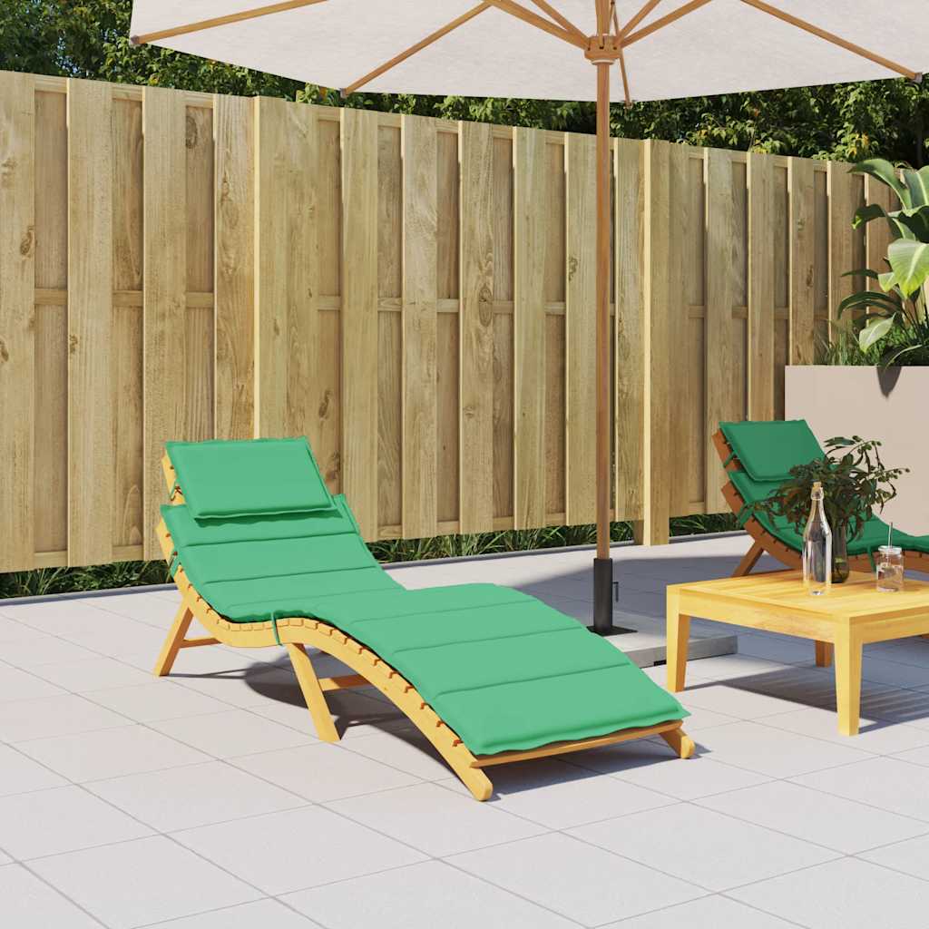 Vidaxl Lounger Kissen 186x58x4 cm Oxford Stoff grün