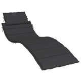 Vidaxl Lounger Kissen 186x58x4 cm Oxford Stoff schwarz