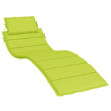 Vidaxl Lounger Kissen 186x58x4 cm Oxford Stoff klar grün
