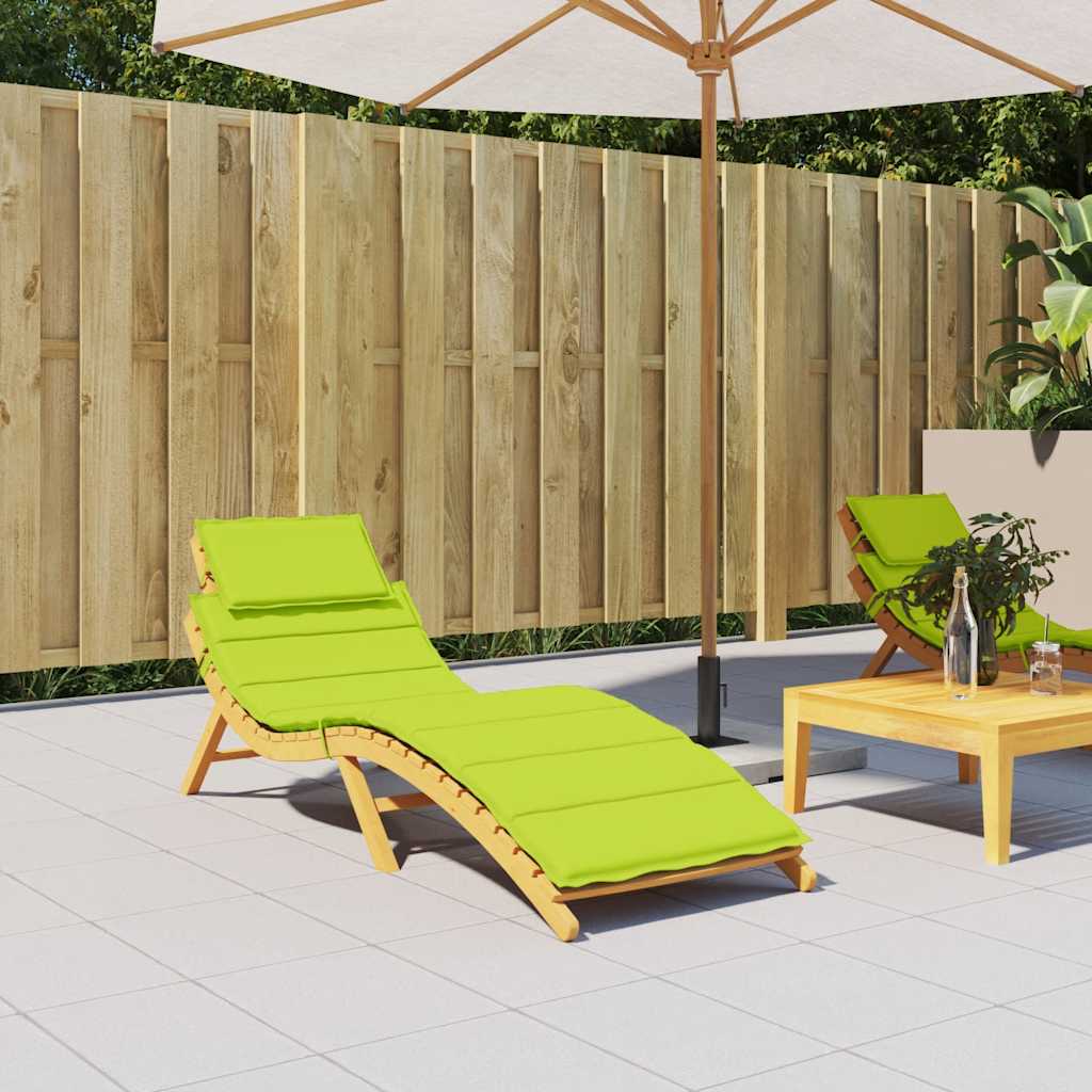 Vidaxl Lounger Kissen 186x58x4 cm Oxford Stoff klar grün