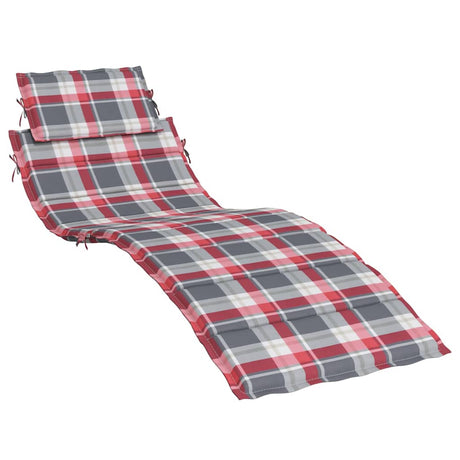 Vidaxl Lounger Kissen 186x58x4 cm Oxford Fabric Diamond Muster rot