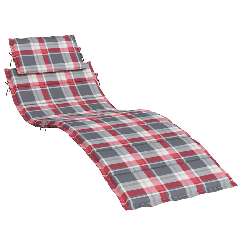 Vidaxl Lounger Kissen 186x58x4 cm Oxford Fabric Diamond Muster rot