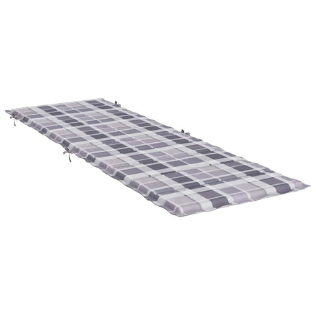 Vidaxl Lounger Kissen 186x58x4 cm Oxford Fabric Diamond Muster grau