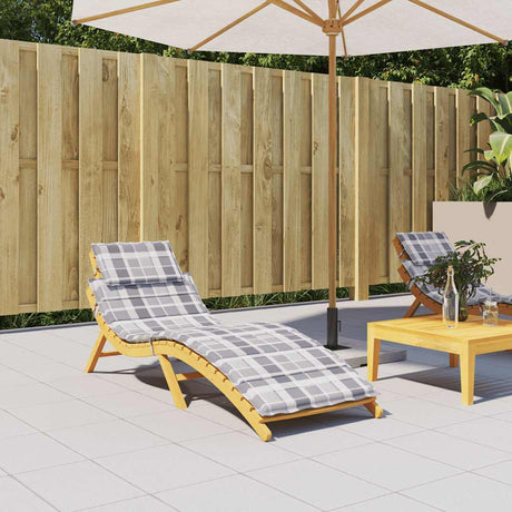 Vidaxl Lounger Kissen 186x58x4 cm Oxford Fabric Diamond Muster grau