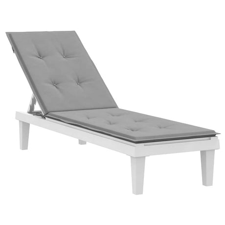 VIDAXL -Terrassenstuhlkissen (75+105) x50x4 cm Grau