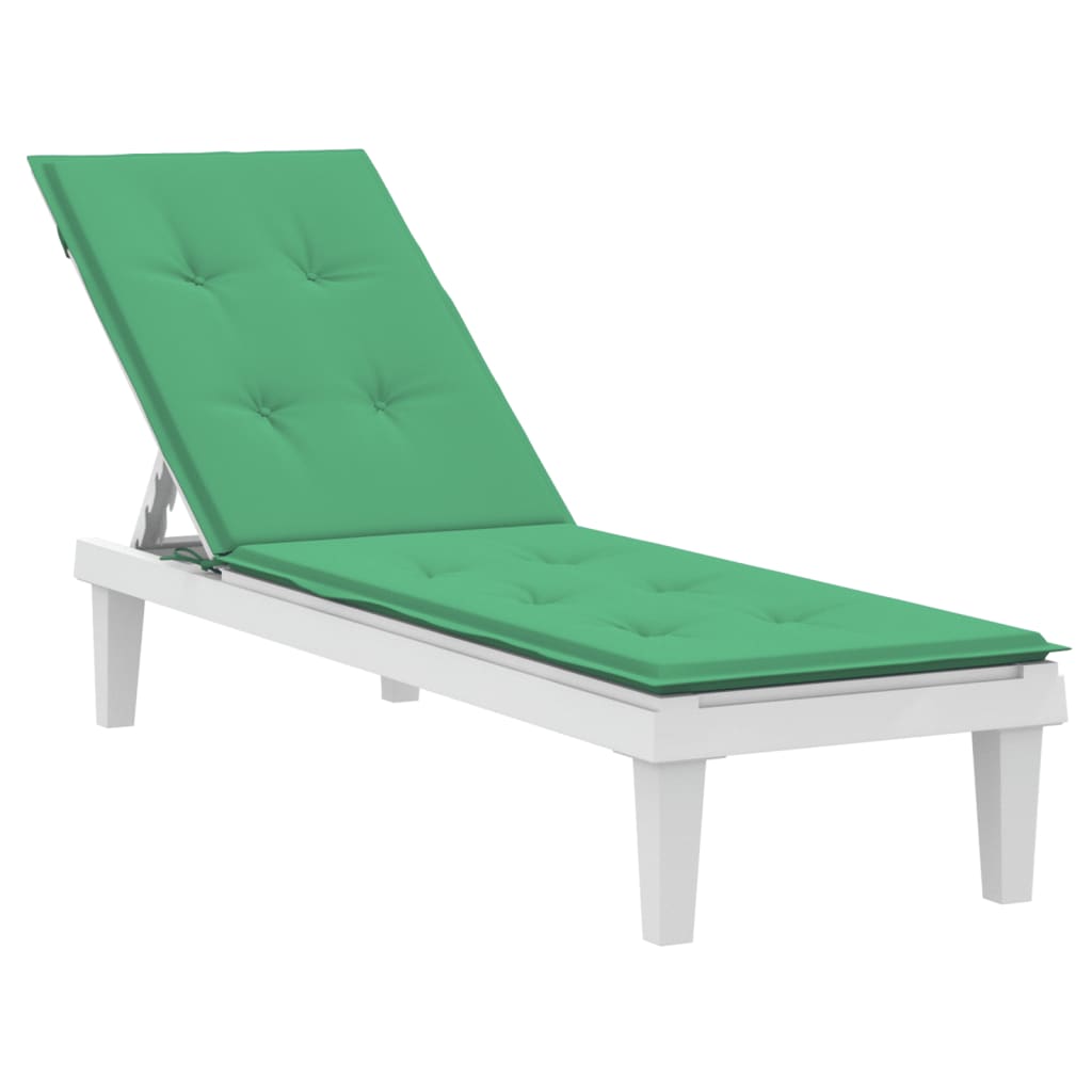 Vidaxl patio chair cushion (75+105) x50x4 cm green