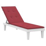 Vidaxl patio chair cushion (75+105) x50x4 cm wine red