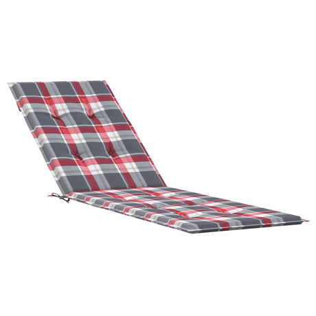 VIDAXL -Terrassenstuhlkissen -Fenstermuster (75+105) x50x4 cm rot
