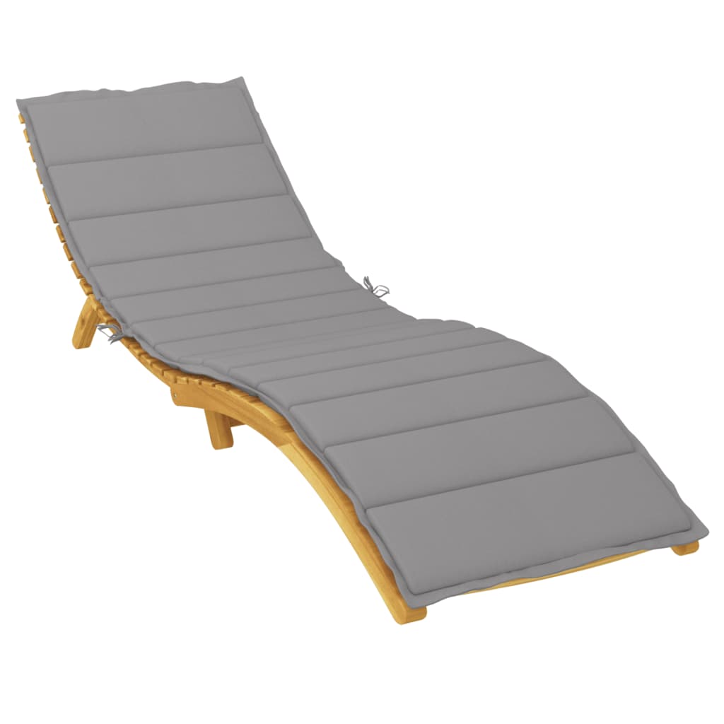 VidaXL lounger cushion 200x50x3 cm Oxford fabric gray