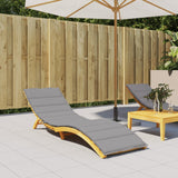 Vidaxl Lounger Kissen 200x50x3 cm Oxford Stoff grau