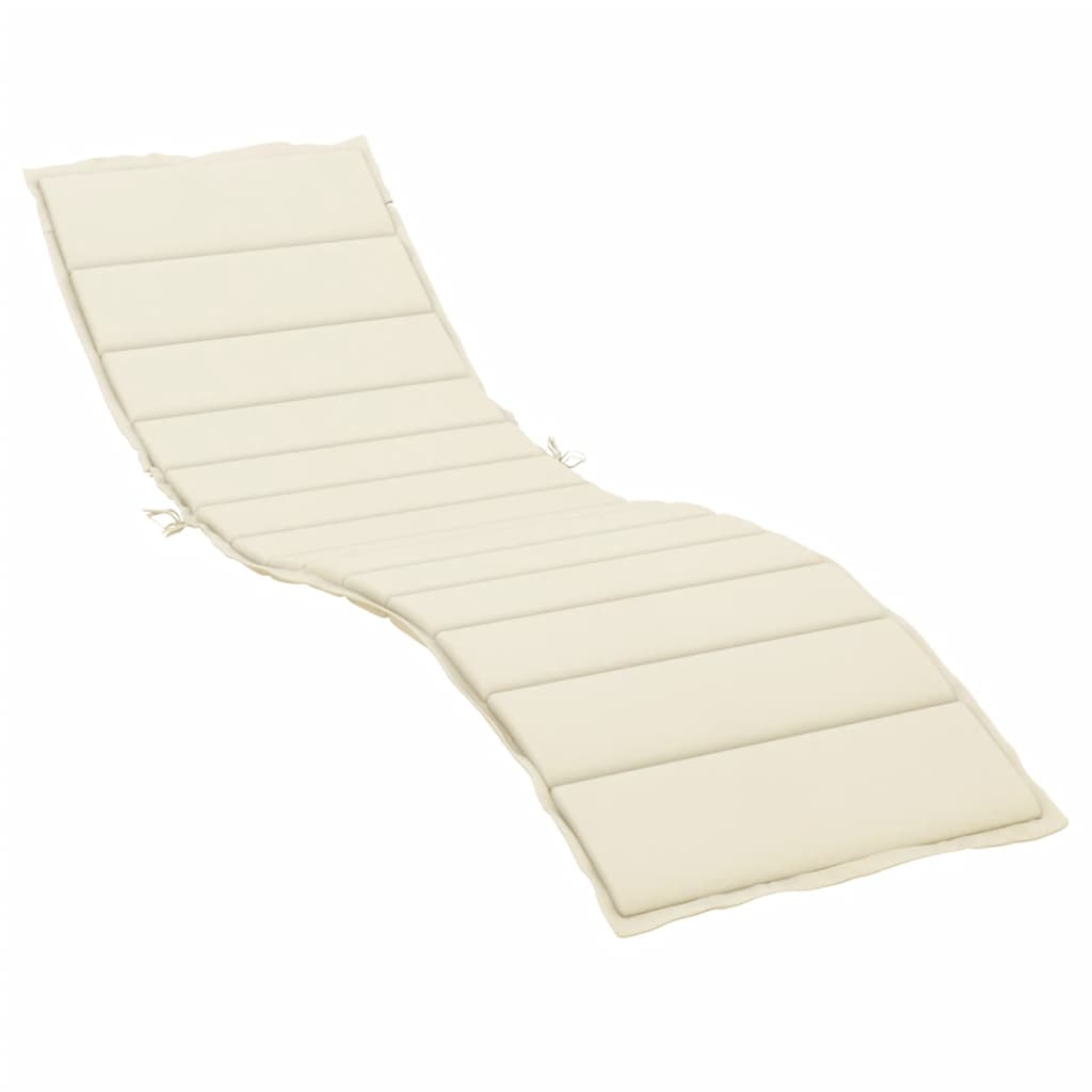Vidaxl Lounger Kissen 200x50x3cm Oxford Fabric Cream -Colored