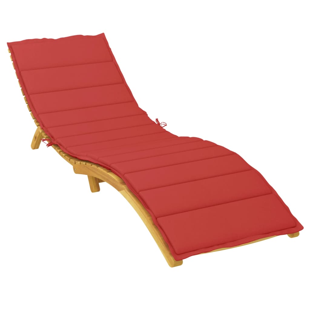 VIDAXL LOUNGE KUSSCHE 200x50x3 cm Oxford Stoff rot