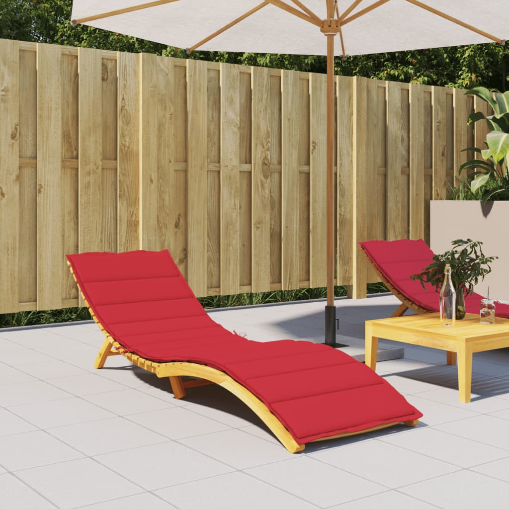 VIDAXL LOUNGE KUSSCHE 200x50x3 cm Oxford Stoff rot